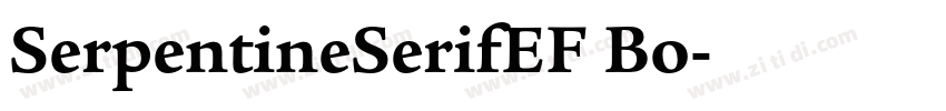 SerpentineSerifEF Bo字体转换
